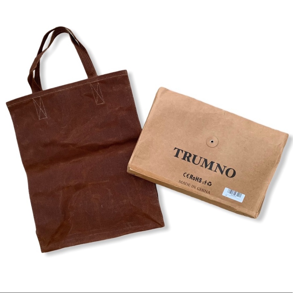 Waxed canvas tote